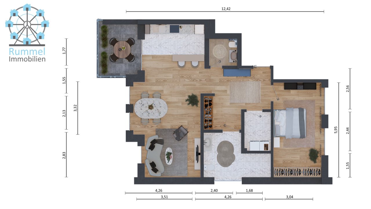 Barrierefreie Neubauwohnung mit Garten, Terrasse und Stellplätzen!