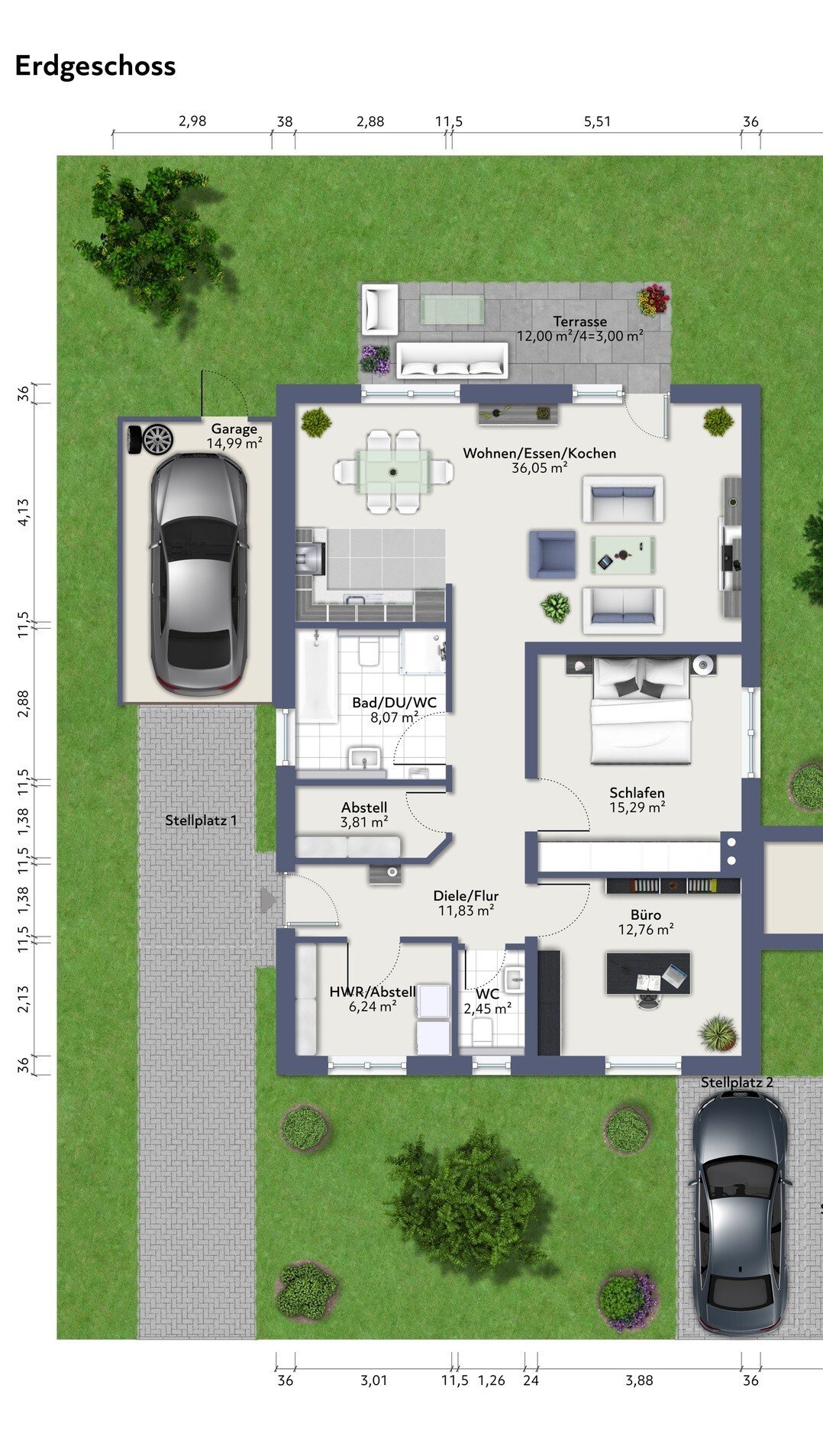 Elegante Erdgeschosswohnung mit Garten und Garage – Wohnen in Mayen mit Stil und Komfort
