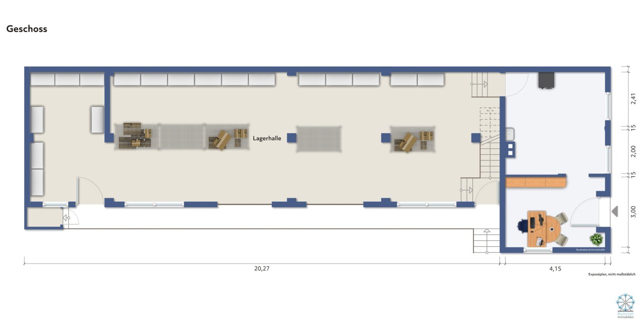 Grundriss EG/OG (als Darstellung zur Orientierung)